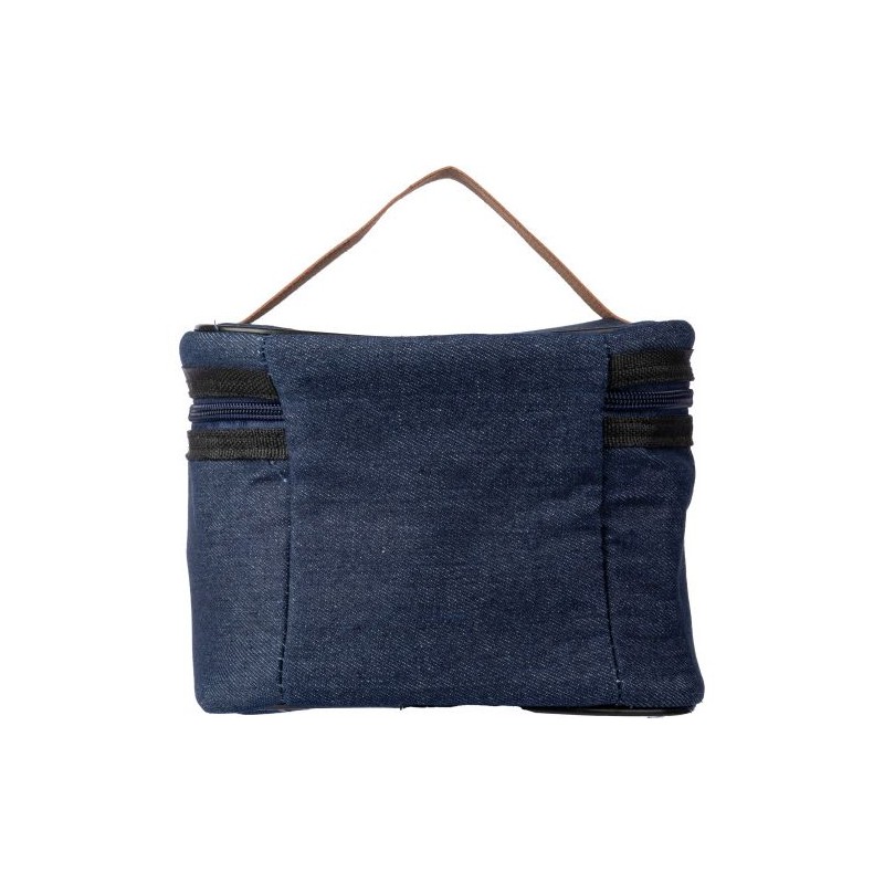 Sac isotherme personnalisé en denim pas cher - Franz Matières : polyester Couleurs : bleu impression haute définition
