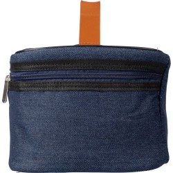 Sac isotherme personnalisé en denim pas cher - Franz Matières : polyester Couleurs : bleu marquage laser ultra précis