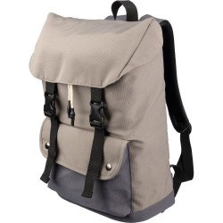 Sac à dos personnalisé en polyester pour ordinateur - Jürgen Matières : coton Couleurs : taupe 2