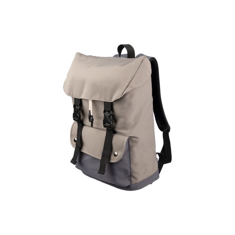 Sac à dos personnalisé en polyester pour ordinateur - Jürgen Matières : coton Couleurs : taupe personnalisable avec votre logo