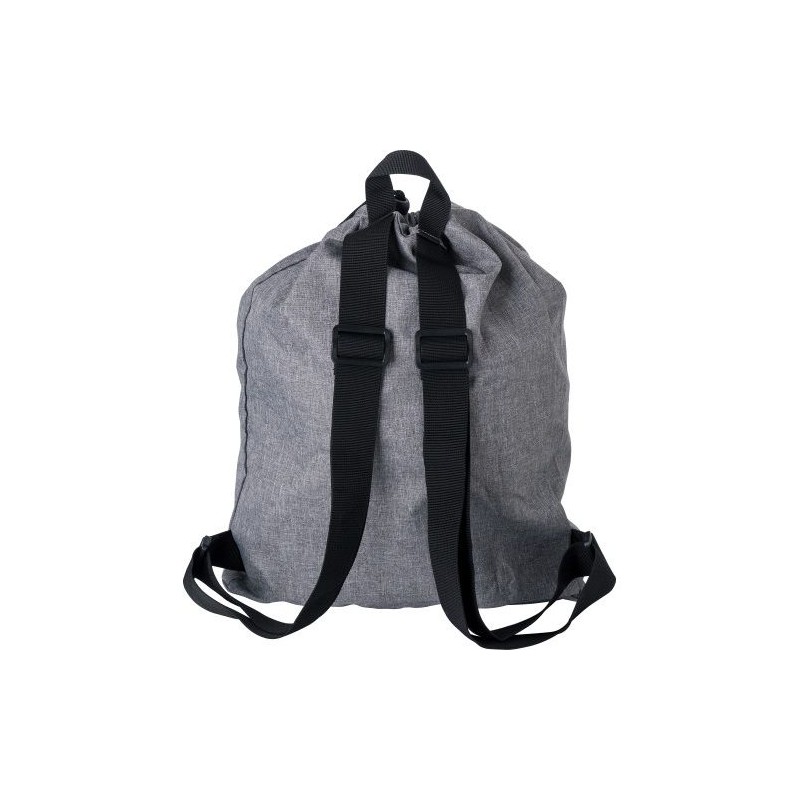 Sac à dos pliable en polyester 300D personnalisable - Camilla Matières : nylon Couleurs : gris personnalisable avec votre logo