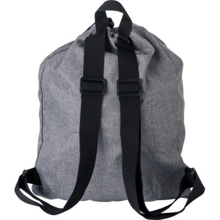 Sac à dos pliable en polyester 300D personnalisable - Camilla Matières : nylon Couleurs : gris personnalisable avec votre logo