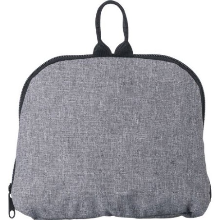 Sac à dos pliable en polyester 300D personnalisable - Camilla Matières : nylon Couleurs : gris goodies publicitaire événementiel