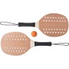 Raquettes de tennis personnalisées en bois de rose - Sergio Matières : bois Couleurs : brun