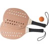 Raquettes de tennis personnalisées en bois de rose - Sergio Matières : bois Couleurs : brun cadeau entreprise pas cher