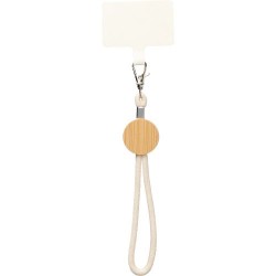 Porte-téléphone personnalisable en coton - Maxim Matières : bambou Couleurs : kaki 2