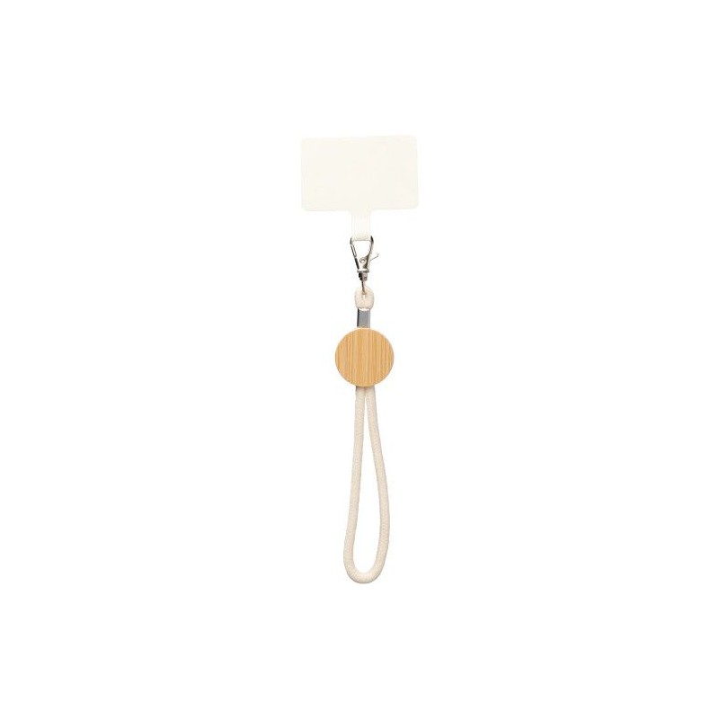 Porte-téléphone personnalisable en coton - Maxim Matières : bambou Couleurs : kaki personnalisable avec votre logo