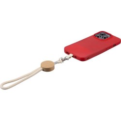 Porte-téléphone personnalisable en coton - Maxim Matières : bambou Couleurs : kaki impression haute définition