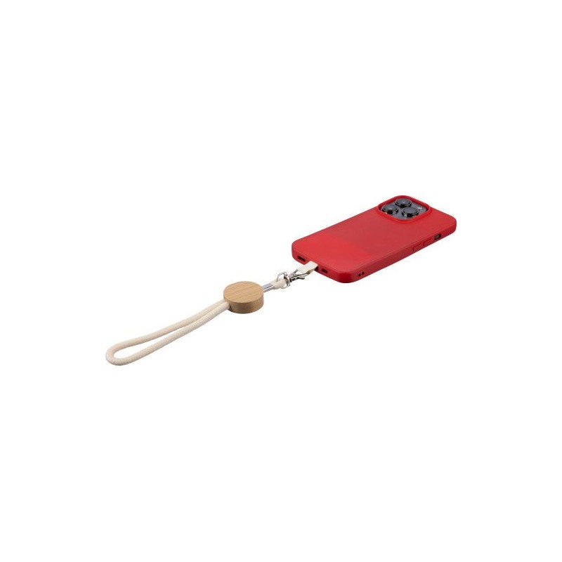 Porte-téléphone personnalisable en coton - Maxim Matières : bambou Couleurs : kaki impression haute définition