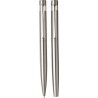 Parure Éco-responsable de Stylo Bille et Roller - Cadeau d'Entreprise Fritz Matières : acier inoxydable Couleurs : argenté