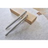Parure Éco-responsable de Stylo Bille et Roller - Cadeau d'Entreprise Fritz Matières : acier inoxydable Couleurs : argenté perso