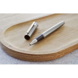 Parure Éco-responsable de Stylo Bille et Roller - Cadeau d'Entreprise Fritz Matières : acier inoxydable Couleurs : argenté cadea