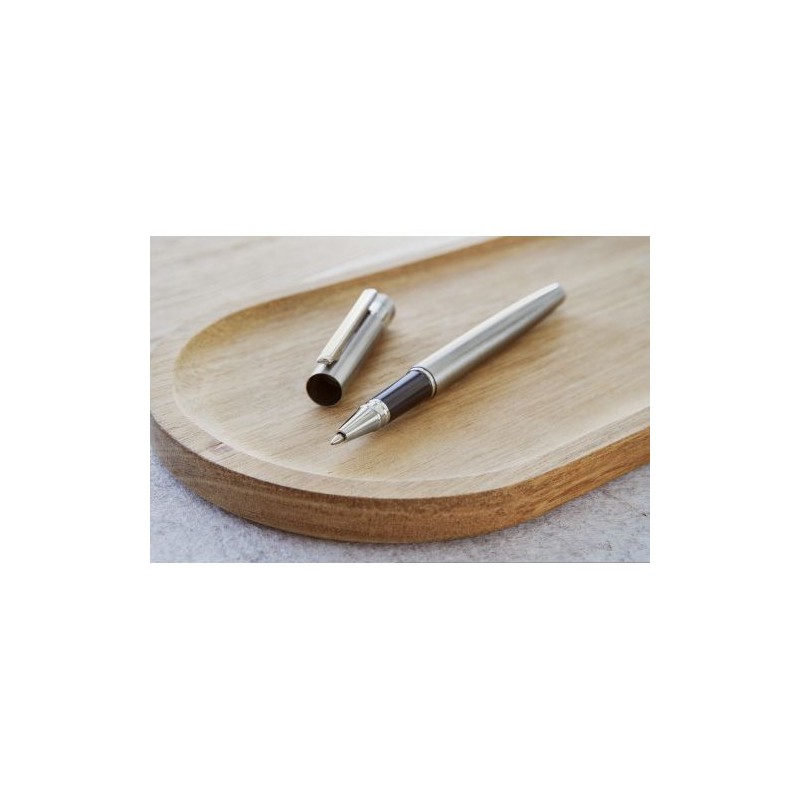 Parure Éco-responsable de Stylo Bille et Roller - Cadeau d'Entreprise Fritz Matières : acier inoxydable Couleurs : argenté cadea