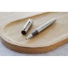 Parure Éco-responsable de Stylo Bille et Roller - Cadeau d'Entreprise Fritz Matières : acier inoxydable Couleurs : argenté cadea