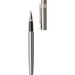 Parure Éco-responsable de Stylo Bille et Roller - Cadeau d'Entreprise Fritz Matières : acier inoxydable Couleurs : argenté objet