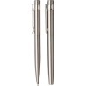 Parure Éco-responsable de Stylo Bille et Roller - Cadeau d'Entreprise Fritz Matières : acier inoxydable Couleurs : argenté cadea