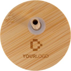 Gobelet Éco-responsable en Verre et Bambou de 450 ml - Marlies Matières : liège Couleurs : brun marquage laser ultra précis