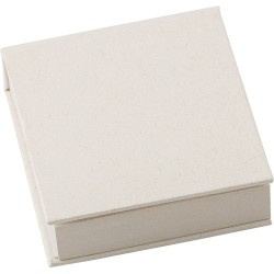 Bloc-notes personnalisé en carton recyclé  Thalassa Matières : papier recyclé Couleurs : blanc cassé impression haute définition