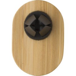 Support de téléphone en bambou personnalisé Larry Matières : bambou Couleurs : brun cadeau entreprise pas cher