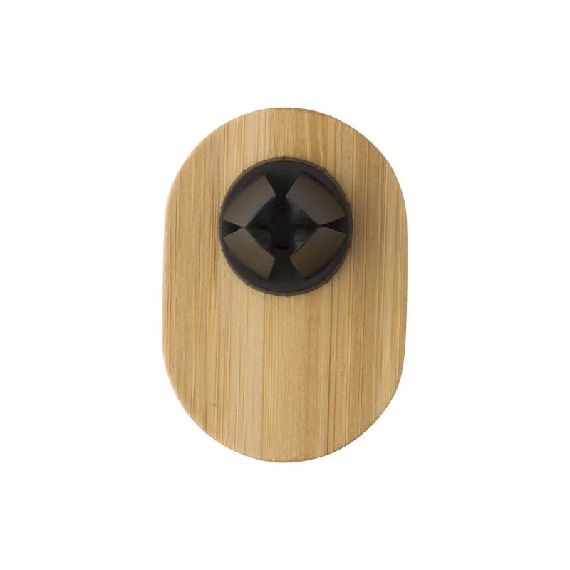 Support de téléphone en bambou personnalisé Larry Matières : bambou Couleurs : brun cadeau entreprise pas cher