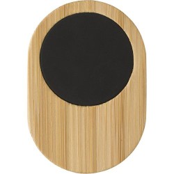 Support de téléphone en bambou personnalisé Larry Matières : bambou Couleurs : brun goodies publicitaire événementiel