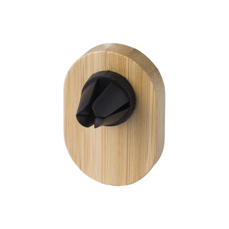 Support de téléphone en bambou personnalisé Larry Matières : bambou Couleurs : brun marquage laser ultra précis
