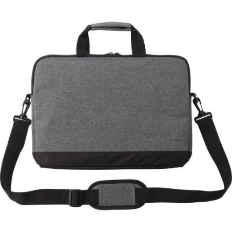 Sacoche porte-ordinateur pratique et élégante en polyester Seraphina Matières : nylon Couleurs : gris cadeau entreprise pas cher