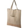 Sac Shopping Éco-responsable en Polyester rPET - Ophelia Matières : liège Couleurs : kaki personnalisable avec votre logo