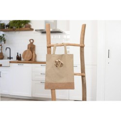 Sac Shopping Éco-responsable en Polyester rPET - Ophelia Matières : liège Couleurs : kaki impression haute définition