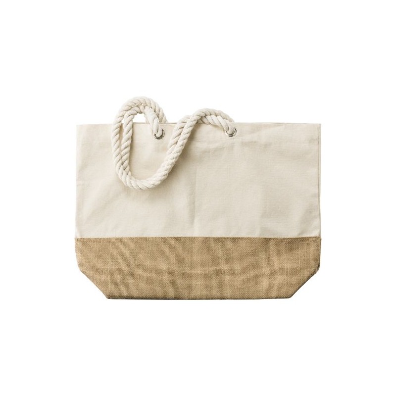 Sac shopping durable en coton canvas - Diego Matières : coton Couleurs : kaki goodies publicitaire événementiel