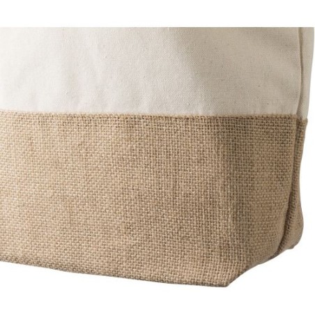 Sac shopping durable en coton canvas - Diego Matières : coton Couleurs : kaki impression haute définition