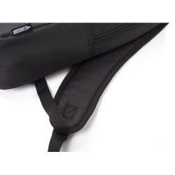 Sac à dos  porte-ordinateur en polyester rPET - Phineas Matières : nylon Couleurs : noir marquage laser ultra précis