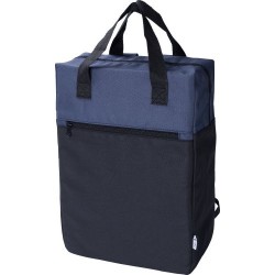 Sac à dos  en polyester rPET Olive personnalisé pas cher Matières : polyester Couleurs : noir objet promotionnel éco-responsable
