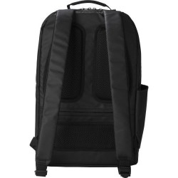 Sac à dos déperlant en polyester personnalisé Brecken Matières : polyester Couleurs : noir cadeau entreprise pas cher