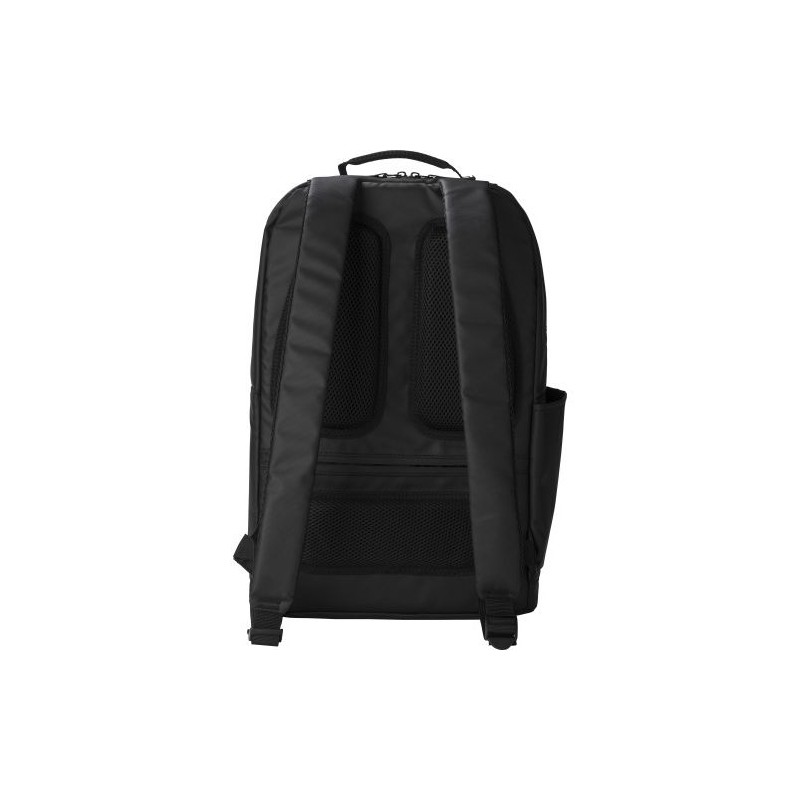 Sac à dos déperlant en polyester personnalisé Brecken Matières : polyester Couleurs : noir cadeau entreprise pas cher