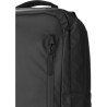 Sac à dos déperlant en polyester personnalisé Brecken Matières : polyester Couleurs : noir marquage laser ultra précis