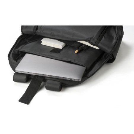 Sac à dos déperlant en polyester personnalisé Brecken Matières : polyester Couleurs : noir cadeau collaborateur premium