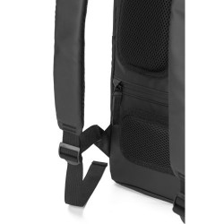 Sac à dos déperlant en polyester personnalisé Brecken Matières : polyester Couleurs : noir accessoire événementiel unique