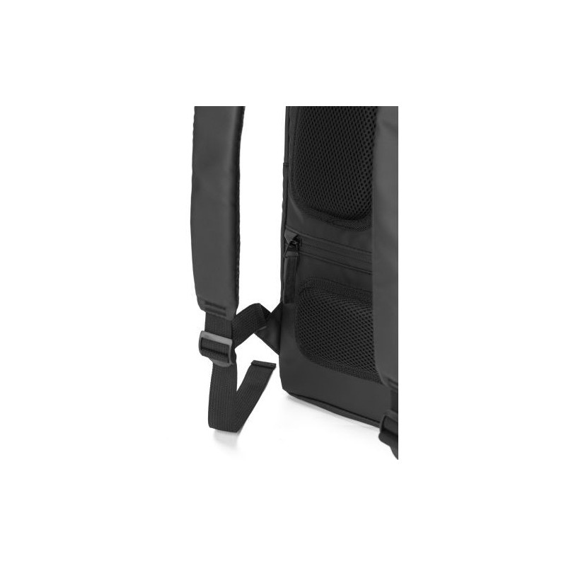 Sac à dos déperlant en polyester personnalisé Brecken Matières : polyester Couleurs : noir accessoire événementiel unique