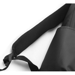Sac à dos déperlant en polyester personnalisé Brecken Matières : polyester Couleurs : noir impression logo haute qualité