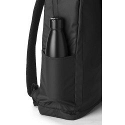 Sac à dos déperlant en polyester personnalisé Brecken Matières : polyester Couleurs : noir cadeau client original