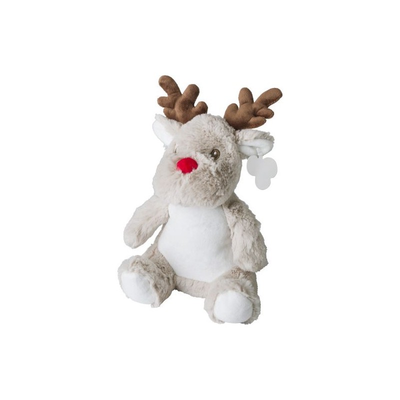 Peluche  'Renne' en polyester - Everly Matières : polyester Couleurs : multicolore personnalisable avec votre logo