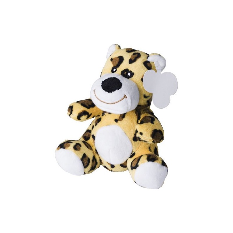 Peluche personnalisée en polyester  'Léopard' - Lauren Matières : polyester Couleurs : multicolore personnalisable avec votre lo