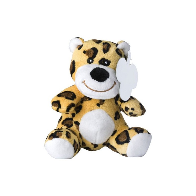 Peluche personnalisée en polyester  'Léopard' - Lauren Matières : polyester Couleurs : multicolore cadeau entreprise pas cher