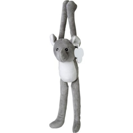 Peluche Éléphant en polyester Personnalisée - Madeline, Idée Cadeau Unique personnalisable avec votre logo