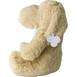 Peluche personnalisée en polyester 'Chien' - Hailey Matières : polyester Couleurs : beige marquage laser ultra précis