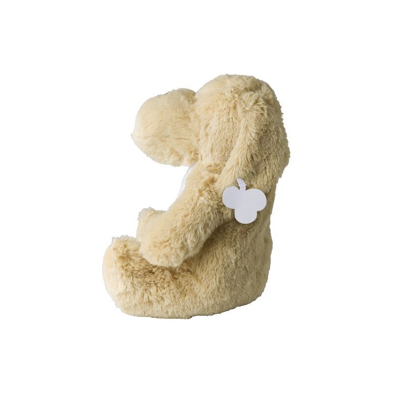 Peluche personnalisée en polyester 'Chien' - Hailey Matières : polyester Couleurs : beige marquage laser ultra précis