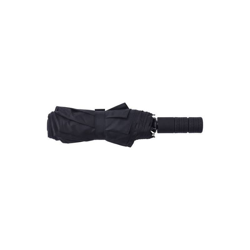 Parapluie pliable  en rPET 190T - Kameron Matières : polyester Couleurs : noir personnalisable avec votre logo
