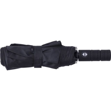 Parapluie pliable  en rPET 190T - Kameron Matières : polyester Couleurs : noir cadeau entreprise pas cher