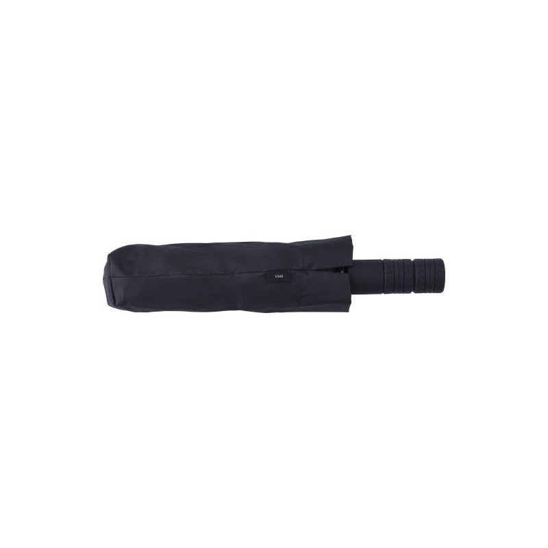 Parapluie pliable  en rPET 190T - Kameron Matières : polyester Couleurs : noir marquage laser ultra précis